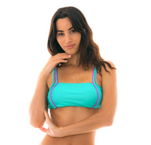 Laden Sie das Bild in den Galerie-Viewer, Gallery: Rio De Sol Haut Top Duo Pink Blue
