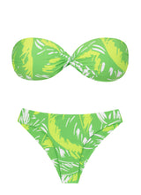 Laden Sie das Bild in den Galerie-Viewer, Product Front: Rio De Sol Ensemble Set Green-Palms Twist Nice