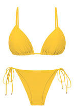 Laden Sie das Bild in den Galerie-Viewer, Product Front: Rio De Sol Ensemble Set Sunflower Tri-Inv Lacinho