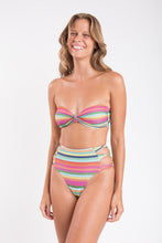 Laden Sie das Bild in den Galerie-Viewer, Image 11: Rio De Sol Ensemble Set Supercolor Bandeau-Joy Highwaist-Spin