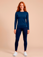 Laden Sie das Bild in den Galerie-Viewer, Model Front: Uv Line T-Shirt Longsleeve Uvpro Fem Cobalt Upf50+