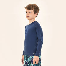 Laden Sie das Bild in den Galerie-Viewer, Image 02: Uv Line T-Shirt Acqua Qr Code Marinho Upf50+