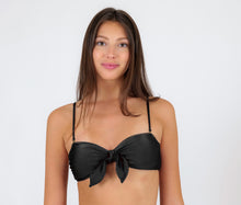 Laden Sie das Bild in den Galerie-Viewer, Gallery: Rio De Sol Haut Top Shimmer-Black Bandeau-No