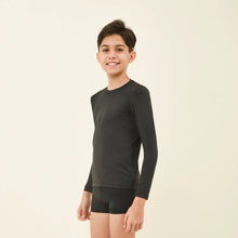 Laden Sie das Bild in den Galerie-Viewer, Image 02: Uv Line T-Shirt Longsleeve Uvpro Kids Black Upf50+