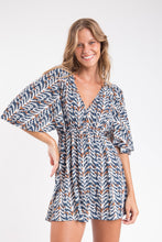 Laden Sie das Bild in den Galerie-Viewer, Gallery: Rio De Sol Mini Dress Ikat Mini Dress