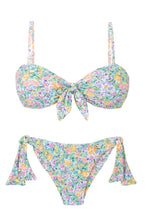 Laden Sie das Bild in den Galerie-Viewer, Product Front: Rio De Sol Ensemble Set Tiny-Garden Bandeau-Knot Italy