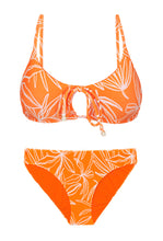 Laden Sie das Bild in den Galerie-Viewer, Product Front: Rio De Sol Ensemble Set Trail-Orange Tank-Tie Essential-Comfy