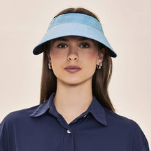 Laden Sie das Bild in den Galerie-Viewer, Image 05: Uv Line Visière Visor Bali Fem Navy Light Blue Upf50+
