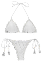 Laden Sie das Bild in den Galerie-Viewer, Product Front: Rio De Sol Ensemble Set Shimmer-White Frufru-Fio