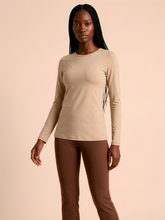 Laden Sie das Bild in den Galerie-Viewer, Gallery: Uv Line T-Shirt Longsleeve Fem New Fit Sand Upf50+