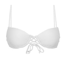 Laden Sie das Bild in den Galerie-Viewer, Product Front: Rio De Sol Haut Top Cotele-Branco Balconet-Pushup