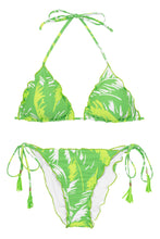 Laden Sie das Bild in den Galerie-Viewer, Product Front: Rio De Sol Ensemble Set Green-Palms Frufru-Comfy
