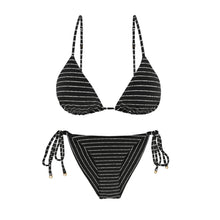 Laden Sie das Bild in den Galerie-Viewer, Product Front: Rio De Sol Ensemble Set Linea-Black Lia Cheeky-Tie