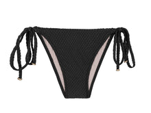 Laden Sie das Bild in den Galerie-Viewer, Product Front: Rio De Sol Bas Bottom Cloque Preto Balconet