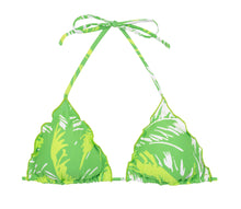 Laden Sie das Bild in den Galerie-Viewer, Product Front: Rio De Sol Haut Top Green-Palms Frufru