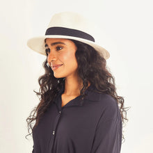Laden Sie das Bild in den Galerie-Viewer, Image 04: Uv Line Chapeau Panama Hat Shanghai Imp Uni White Black Upf50+