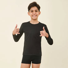 Laden Sie das Bild in den Galerie-Viewer, Image 04: Uv Line T-Shirt Longsleeve Uvpro Kids Black Upf50+