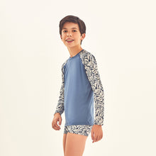 Laden Sie das Bild in den Galerie-Viewer, Image 02: Uv Line T-Shirt Rash Guard Kids Costela Aco Off White Upf50+