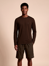 Laden Sie das Bild in den Galerie-Viewer, Gallery: Uv Line T-Shirt Longsleeve New Fit Textura Masc Brown Upf50+