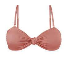 Laden Sie das Bild in den Galerie-Viewer, Product Front: Rio De Sol Haut Top Shimmer-Copper Bandeau-Joy