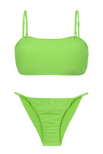 Laden Sie das Bild in den Galerie-Viewer, Product Front: Rio De Sol Ensemble Set Lemon Bandeau-Reto Cheeky-Fixa