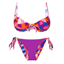 Laden Sie das Bild in den Galerie-Viewer, Product Back: Rio De Sol Ensemble Set Funny Balconet-Tie Ibiza-Comfy