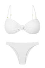 Laden Sie das Bild in den Galerie-Viewer, Product Front: Rio De Sol Ensemble Set Bora-White Bandeau-Joy Leblon