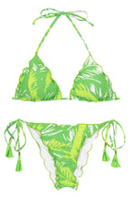 Laden Sie das Bild in den Galerie-Viewer, Product Front: Rio De Sol Ensemble Set Green-Palms Frufru