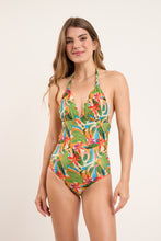 Laden Sie das Bild in den Galerie-Viewer, Model Front: Rio De Sol Une Pièce Tropical Mel-Op