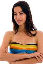 Laden Sie das Bild in den Galerie-Viewer, Gallery: Rio De Sol Haut Top Artsy Bandeau-Pli