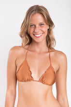 Laden Sie das Bild in den Galerie-Viewer, Gallery: Rio De Sol Haut Top Nocciola Frufru