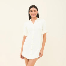 Laden Sie das Bild in den Galerie-Viewer, Image 04: Uv Line Chemise Shirtdress Copenhagen Fem Off White Upf50+
