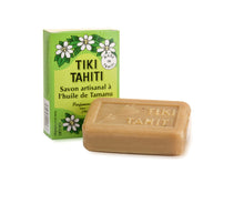 Laden Sie das Bild in den Galerie-Viewer, Product Front: Tiki Bar Soaps Tiki Savon Tamanu 130 Gr
