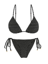 Laden Sie das Bild in den Galerie-Viewer, Product Front: Rio De Sol Ensemble Set Linea-Black Lia Cheeky-Tie