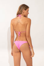 Laden Sie das Bild in den Galerie-Viewer, Model Back: Rio De Sol Bas Bottom Crespinho-Rosa Cheeky-Tie