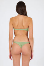 Laden Sie das Bild in den Galerie-Viewer, Model Back: Rio De Sol Ensemble Set Oliva Bandeau-No Nice-Fio