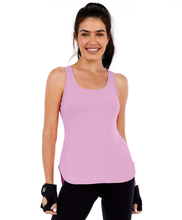 Laden Sie das Bild in den Galerie-Viewer, Model Front: Alto Giro Fitness Haut Regata Skin Fit Alongada Gola V Rosa Soft