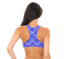 Laden Sie das Bild in den Galerie-Viewer, Model Back: Rio De Sol Haut Soutien Bluejean Sporty