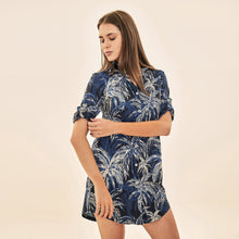 Laden Sie das Bild in den Galerie-Viewer, Image 02: Uv Line Chemise Shirtdress Coqueiros Marinho Upf50+