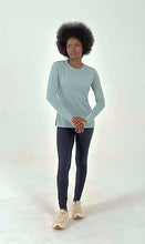 Laden Sie das Bild in den Galerie-Viewer, Product Front: Uv Line T-Shirt Longsleeve Fem New Fit Verde Agua Upf50+