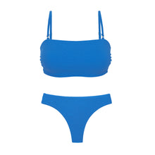 Laden Sie das Bild in den Galerie-Viewer, Product Front: Rio De Sol Ensemble Set Sand-Nautico Bandeau-Reto Nice-Fio
