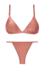 Laden Sie das Bild in den Galerie-Viewer, Product Front: Rio De Sol Ensemble Set Shimmer-Copper Tri-Fixo California