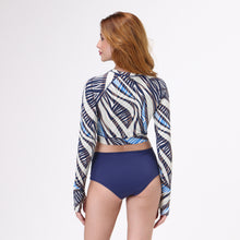 Laden Sie das Bild in den Galerie-Viewer, Model Back: Uv Line Ensemble Bikini Ondas Upf50+
