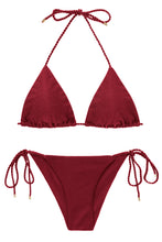 Laden Sie das Bild in den Galerie-Viewer, Product Front: Rio De Sol Ensemble Set Shimmer-Divino Tri-Rope Cheeky-Rope