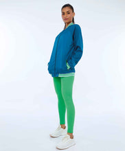 Laden Sie das Bild in den Galerie-Viewer, Image 02: Alto Giro Fitness Haut Jaqueta Aerofit Bomber Com Punhos Verde Deep Lagon