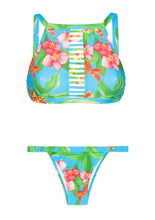 Laden Sie das Bild in den Galerie-Viewer, Product Front: Rio De Sol Ensemble Aloha Cropped Tiras