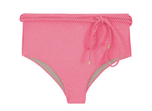 Laden Sie das Bild in den Galerie-Viewer, Product Front: Rio De Sol Bas Bottom Shimmer-Confetti Belted-High-Waist