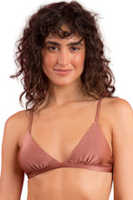 Laden Sie das Bild in den Galerie-Viewer, Gallery: Rio De Sol Haut Top Shimmer-Copper Tri-Fixo