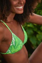 Laden Sie das Bild in den Galerie-Viewer, Image 09: Rio De Sol Haut Top Green-Palms Tri-Fixo