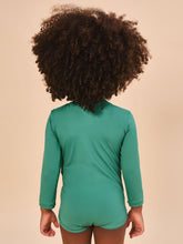 Laden Sie das Bild in den Galerie-Viewer, Model Back: Uv Line Maillot De Bain Bébé Baby Longsleeve Swimsuit Deep Sea Upf50+